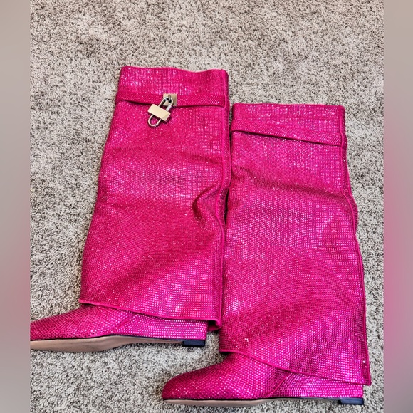 High Boots Women Size 9 Party Festival Statement Boots - Picture 4 of 12